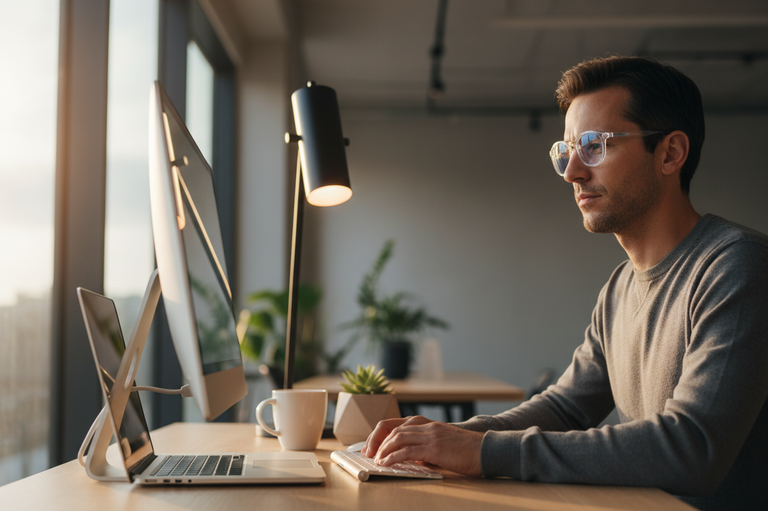 Luce blu e affaticamento visivo: perché le lenti protettive sono diventate indispensabili nell’era digitale